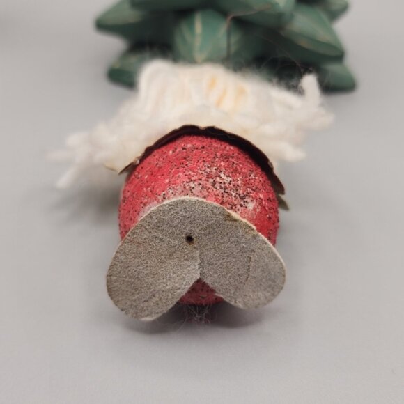 Vintage Flocked Christmas Ornaments - Picture 5 of 8